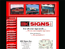 Tablet Screenshot of bksignsinc.com